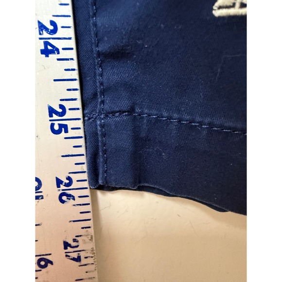 Talbots The Weekend Chino Navy Blue Sailboat Embroidered Pants 10P Petite BD1024 - Picture 5 of 9